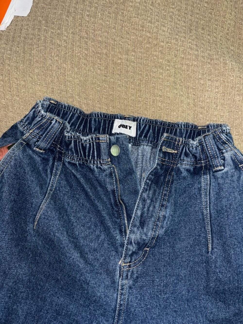 Obey Baggy Cargo Jeans Size S